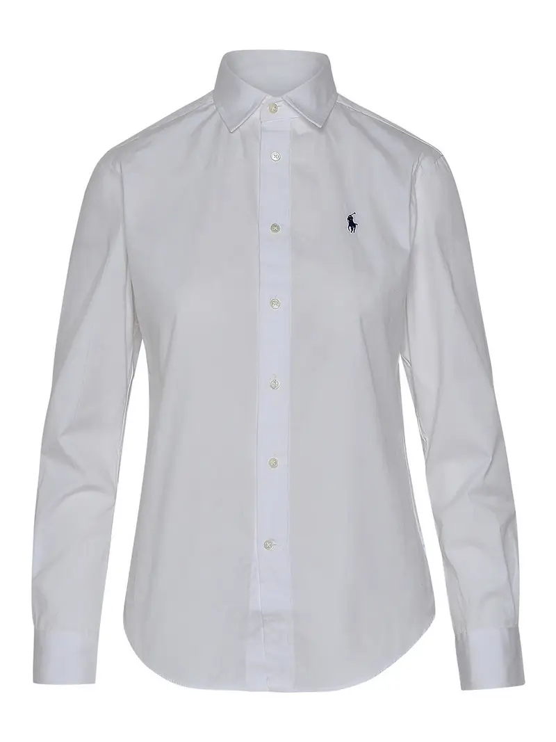 Camicia in cotone bianca Bianco