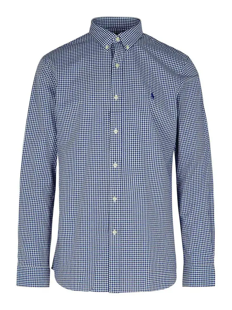Camicia in cotone blu scuro