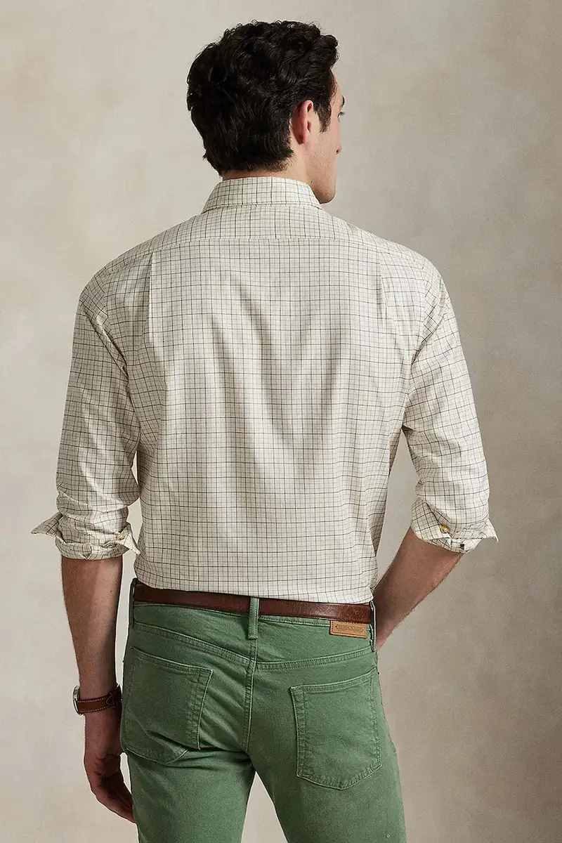 camicia in cotone colore beige 710973083 miniatura 2