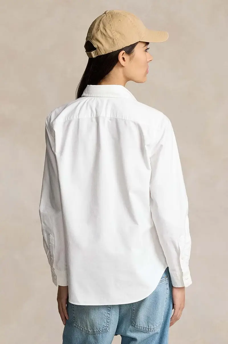 camicia in cotone donna Bianco miniatura 2