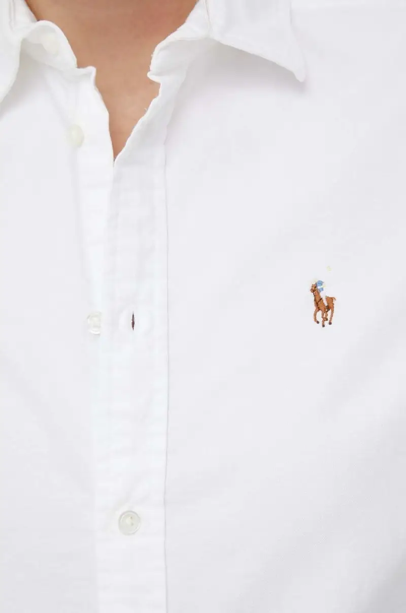 camicia in cotone donna Bianco miniatura 5