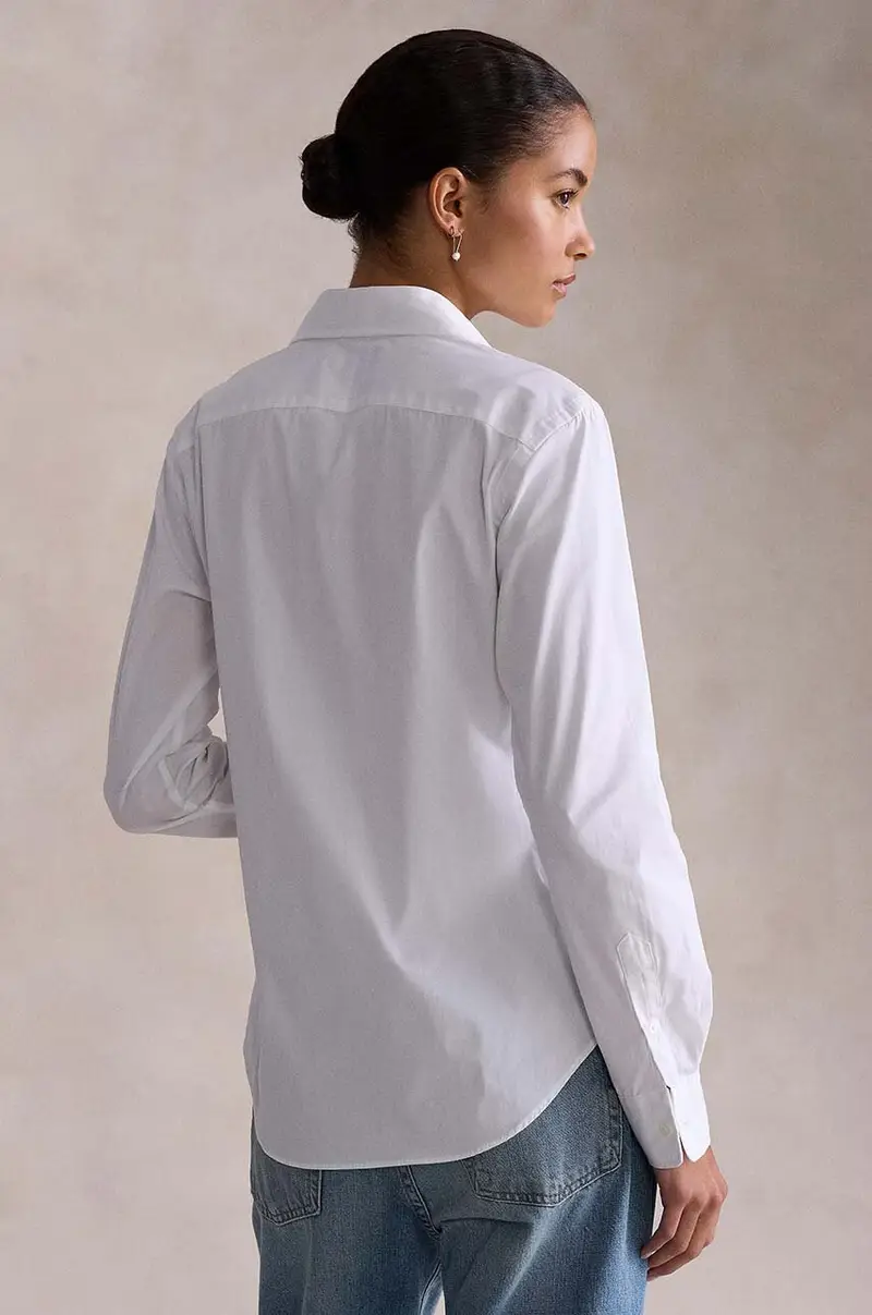 camicia in cotone donna Bianco miniatura 2