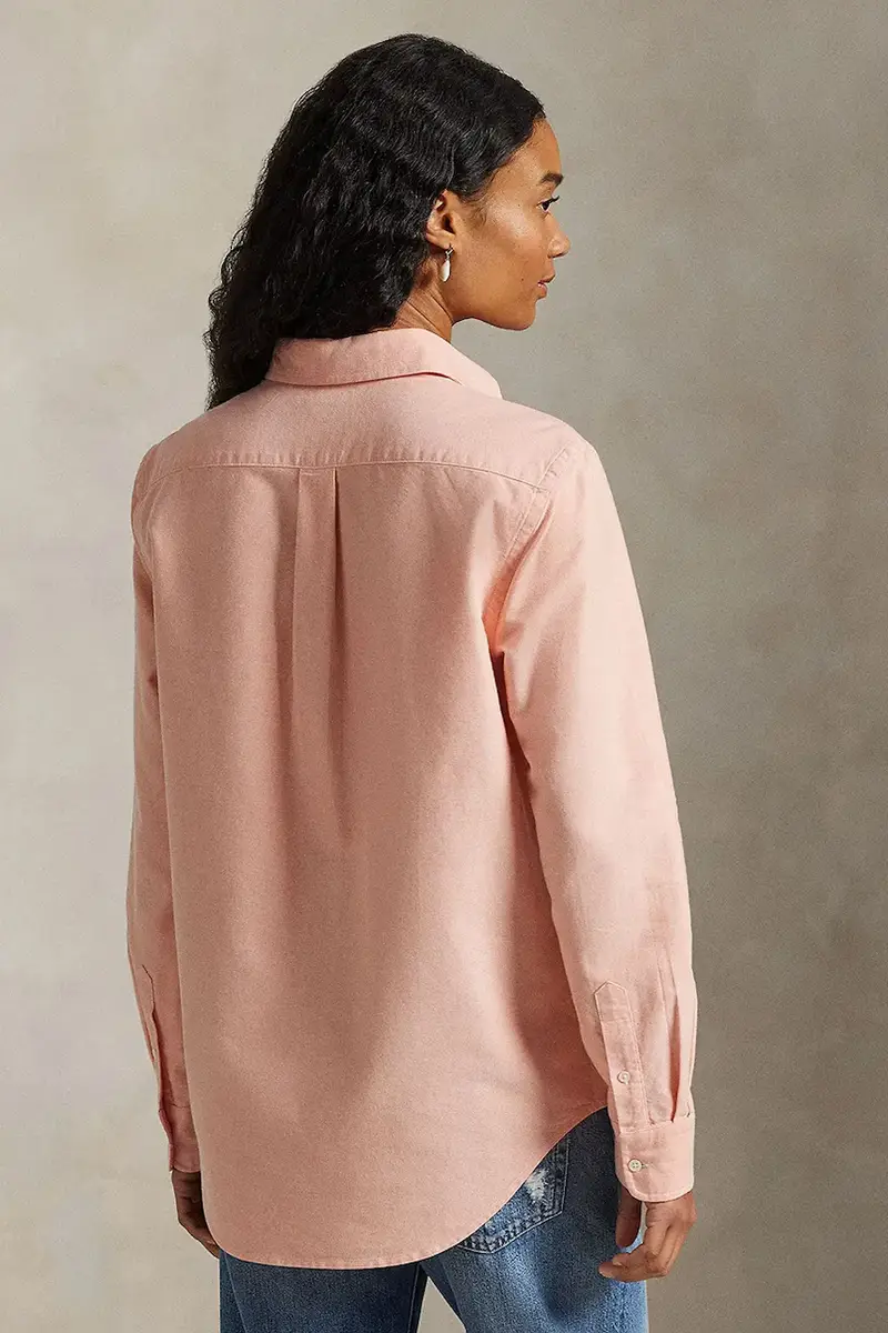 camicia in cotone donna colore bianco 211970736 Arancione miniatura 2