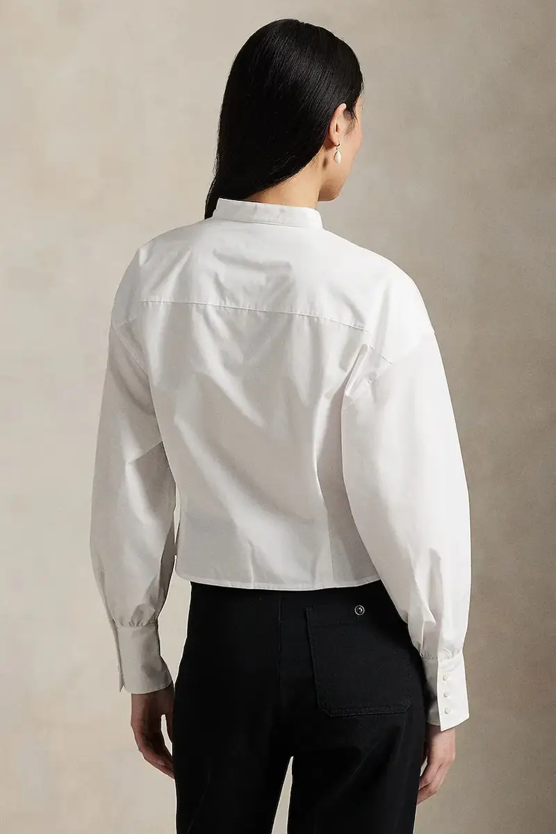 camicia in cotone donna colore bianco 211971507 miniatura 2