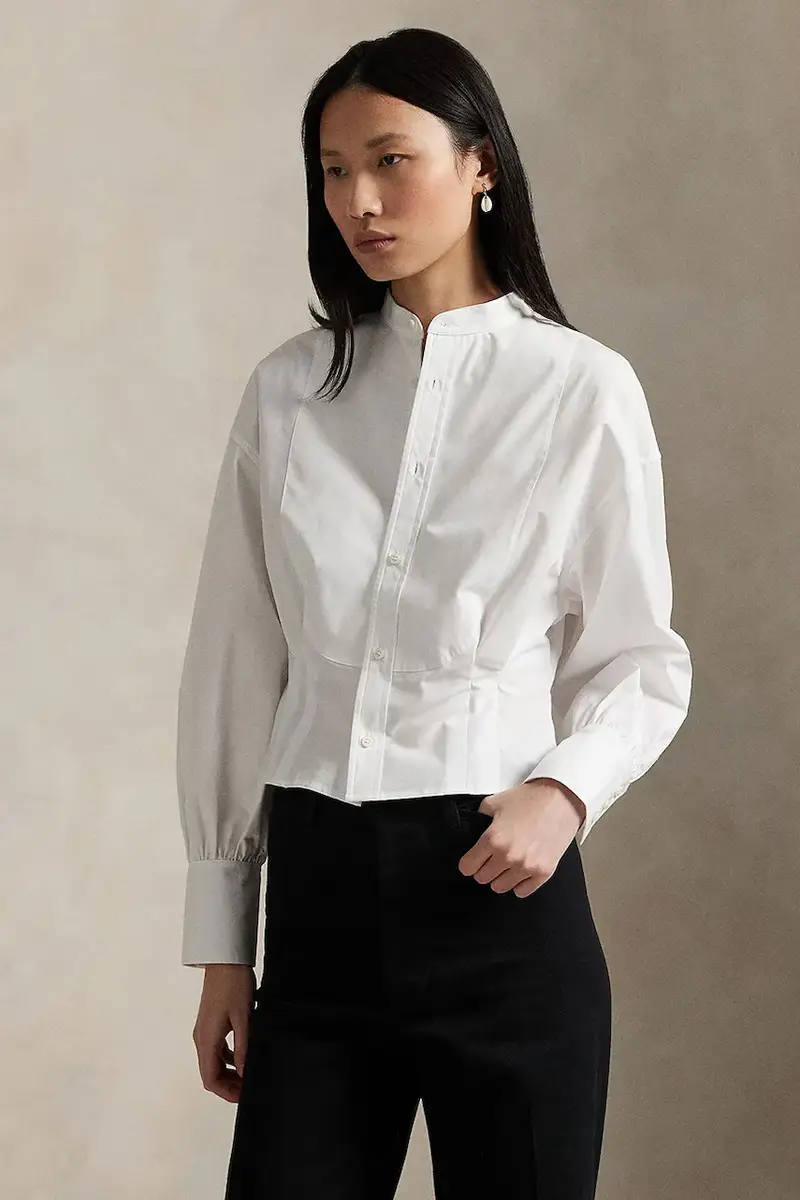 camicia in cotone donna colore bianco 211971507