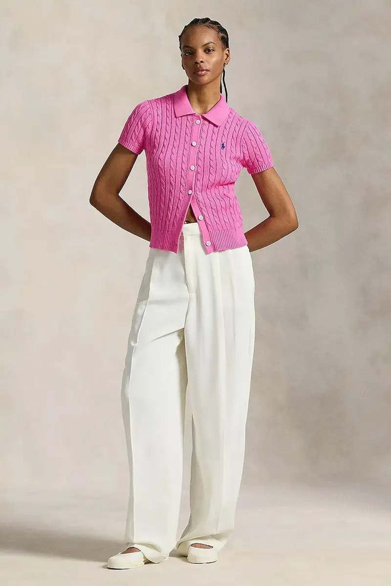 camicia in cotone donna colore rosa 211963486 miniatura 3