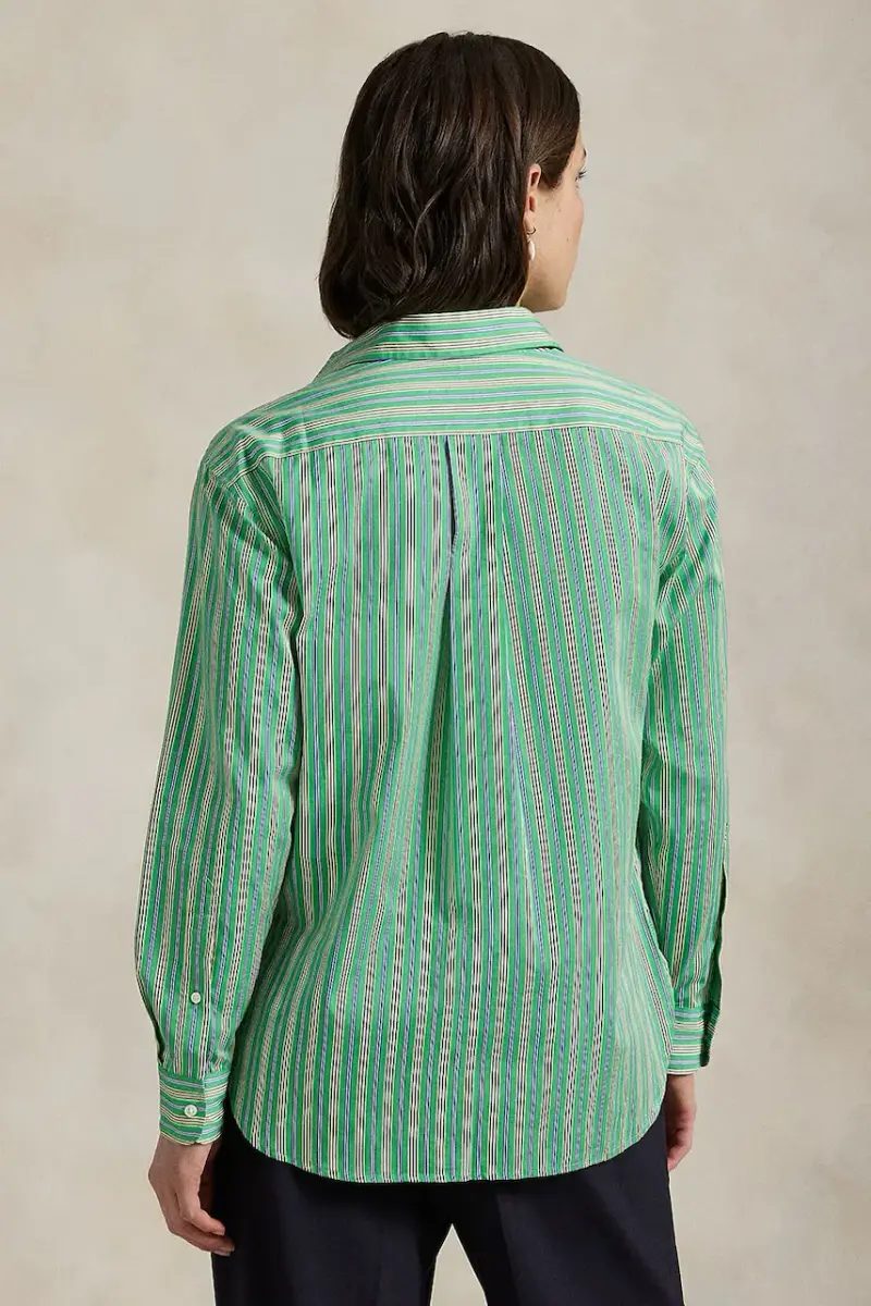 camicia in cotone donna colore verde 211910743 miniatura 2