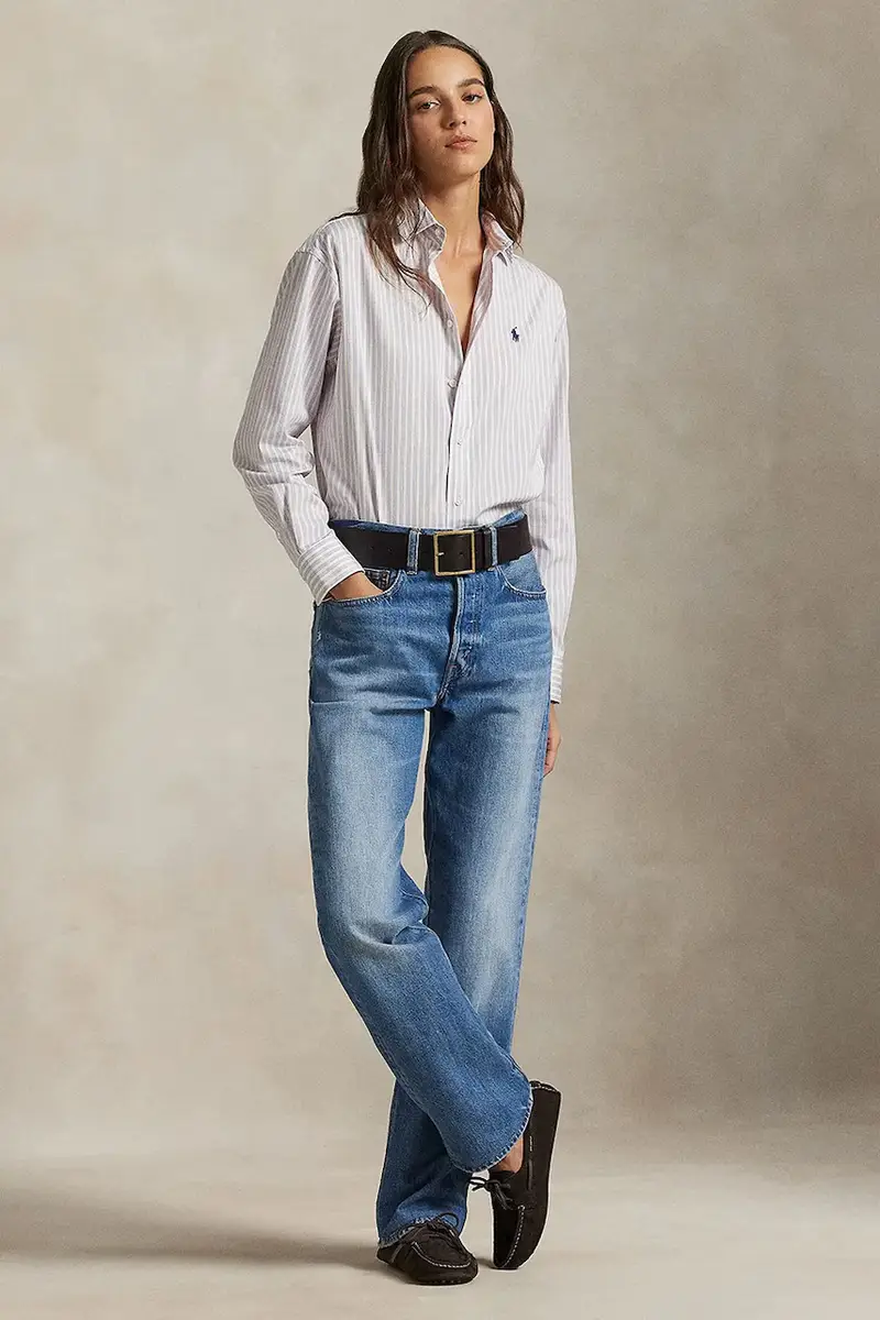 camicia in cotone donna colore verde 211910743 Bianco miniatura 3