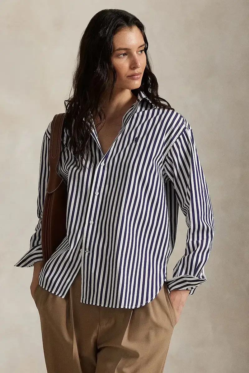 camicia in cotone donna colore verde 211910743 Blu navy