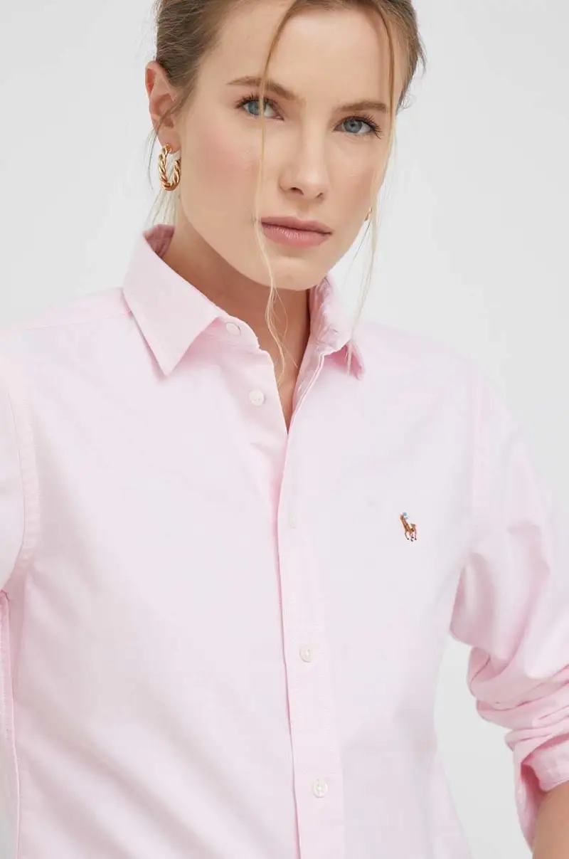 camicia in cotone donna Rosa