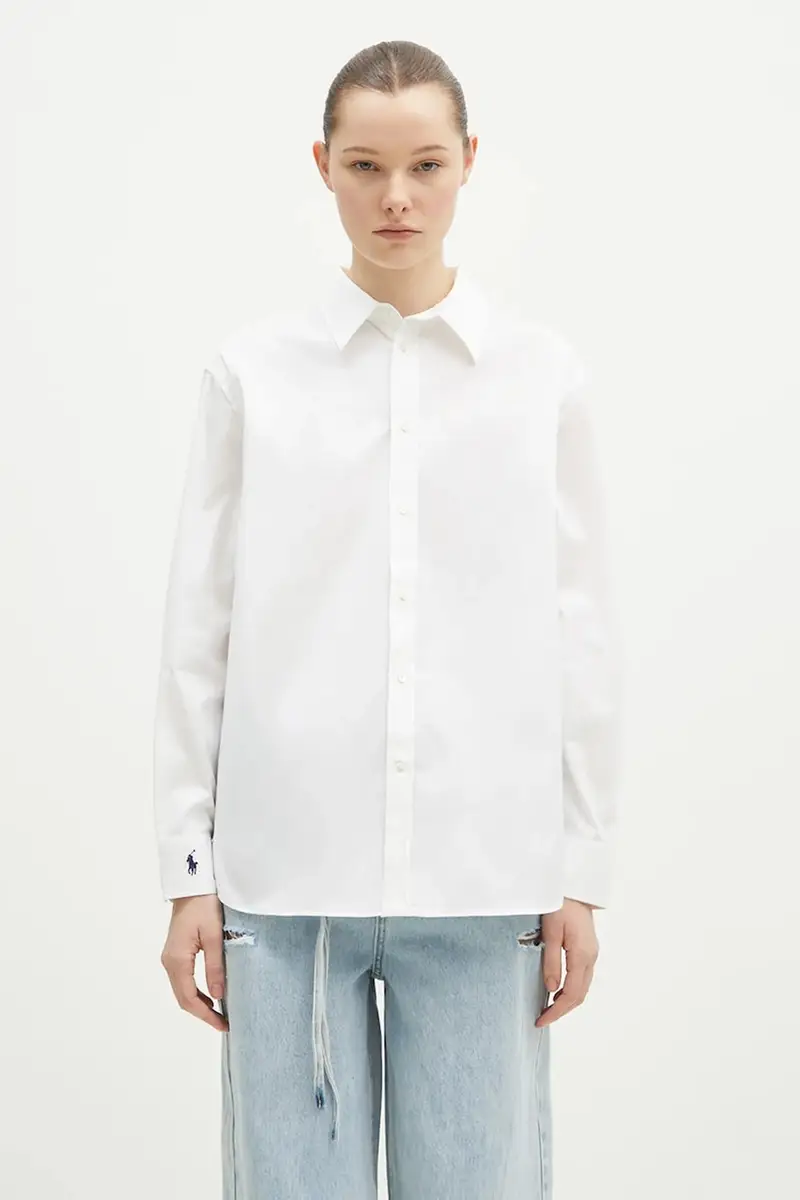 camicia in cotone Long Sleeve Light Shirt donna colore bianco 211968219