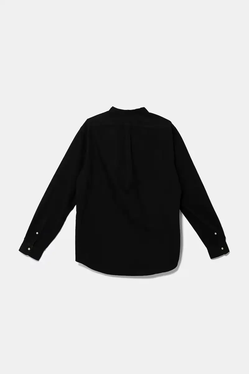 camicia in cotone Nero miniatura 2