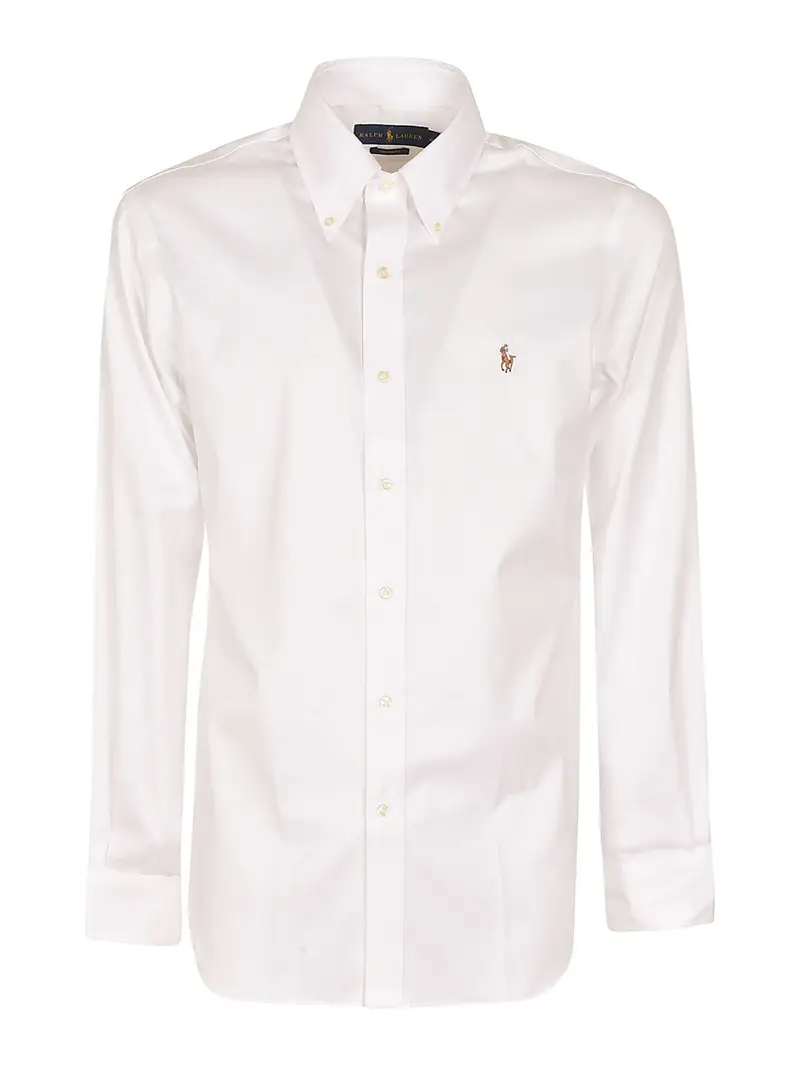 Camicia in cotone pinpoint Bianco