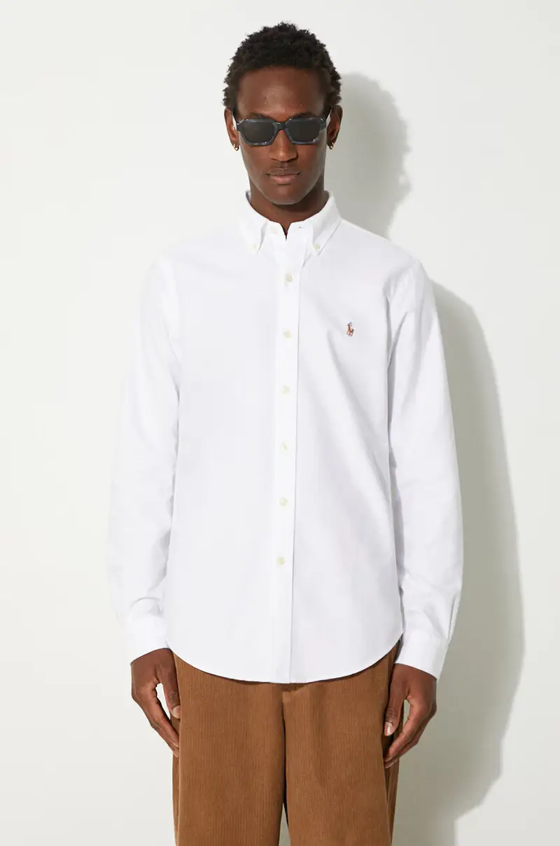 camicia in cotone uomo colore bianco 710792041 miniatura 3