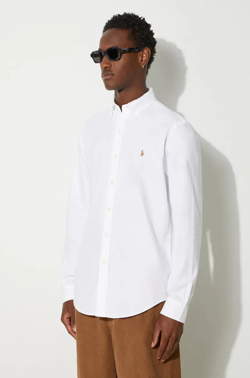 camicia in cotone uomo colore bianco 710792041 miniatura 4