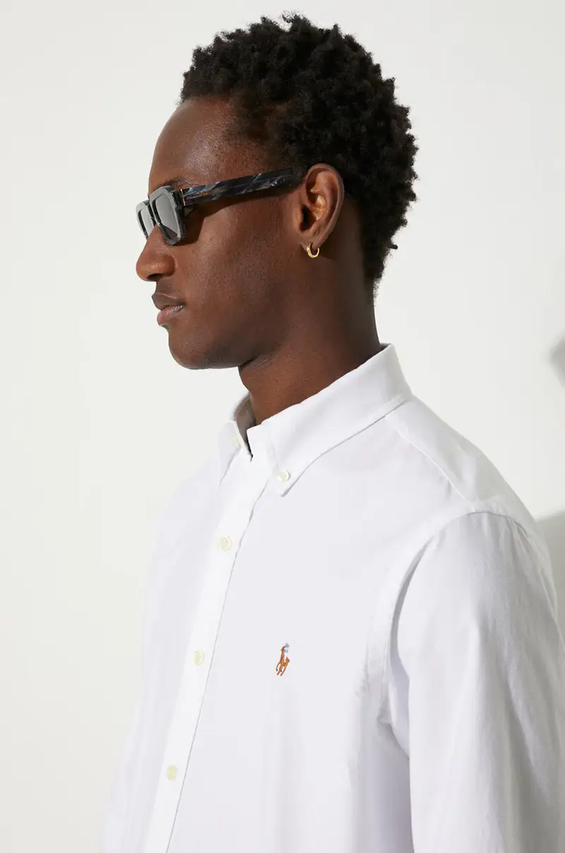 camicia in cotone uomo colore bianco 710792041 miniatura 5