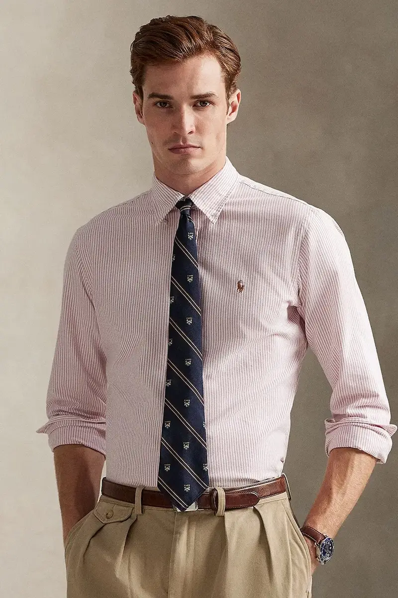 camicia in cotone uomo colore rosa 710953704