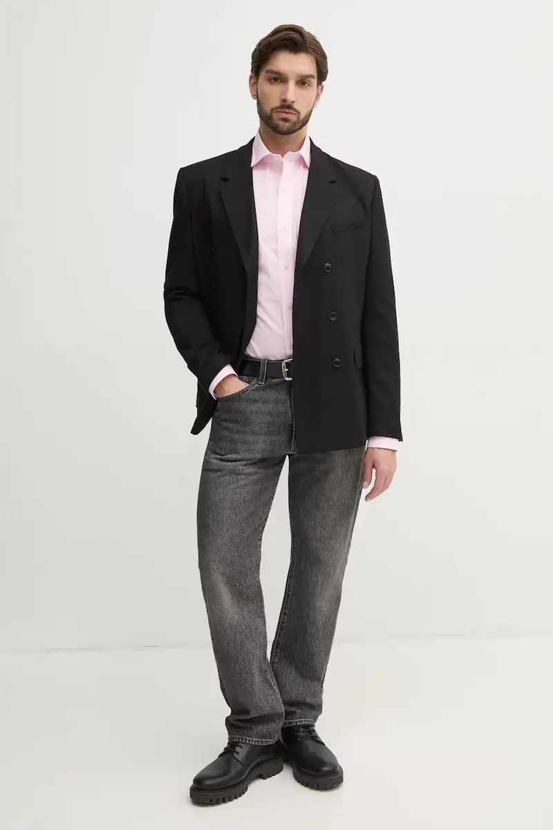 camicia in cotone uomo colore rosa 712969006 miniatura 3