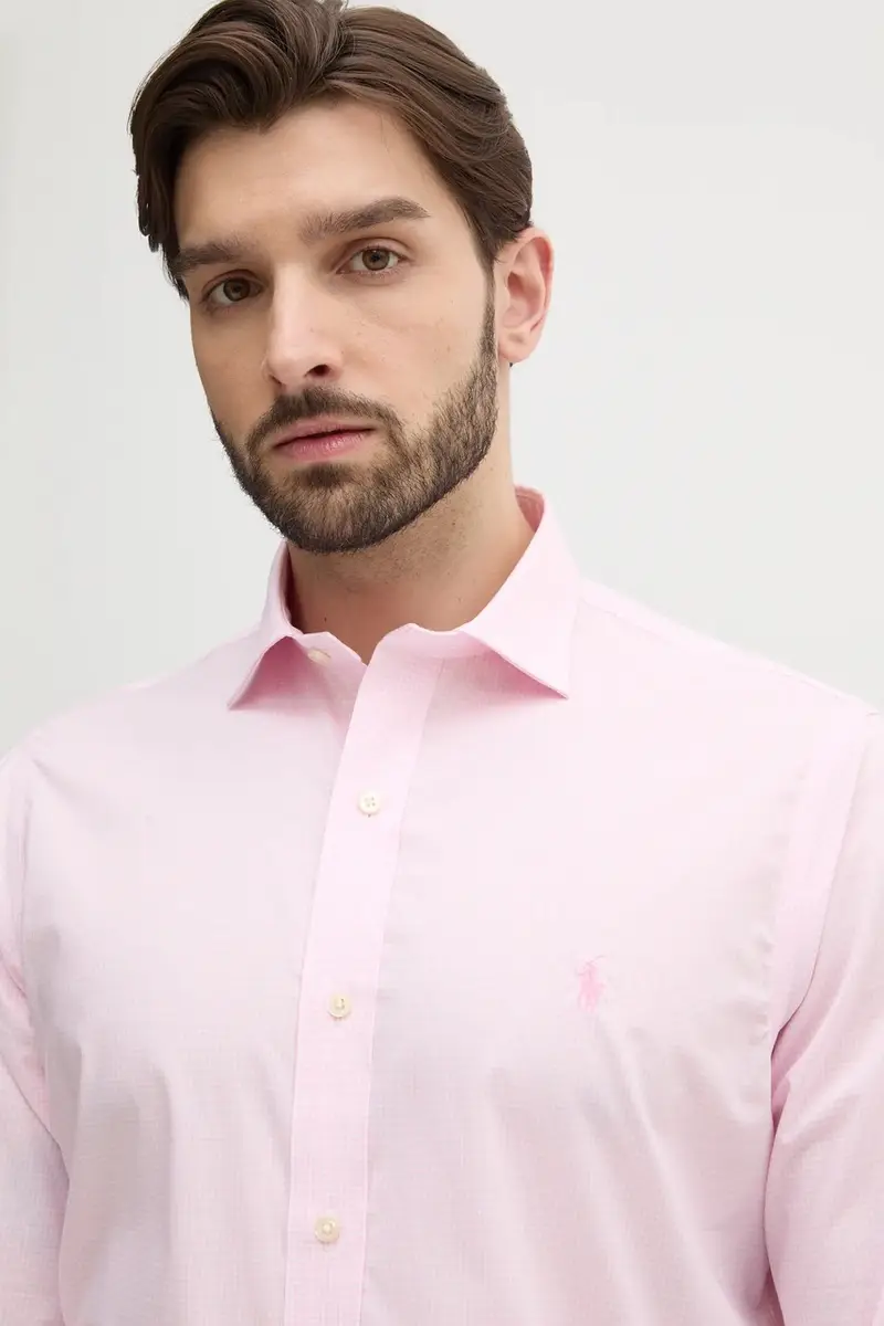 camicia in cotone uomo colore rosa 712969006 miniatura 5