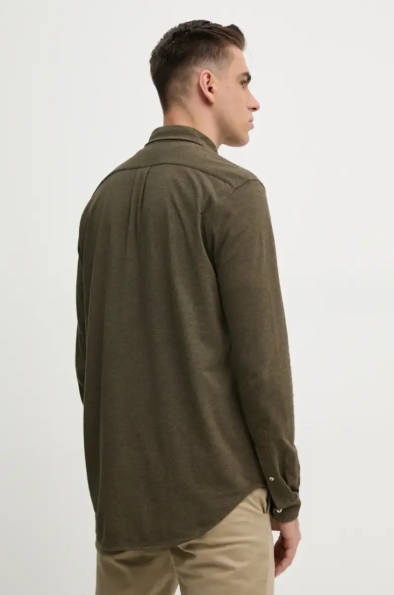 camicia in cotone uomo colore verde 710654408 miniatura 4