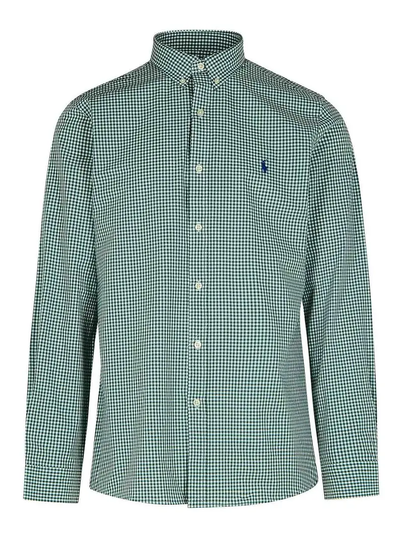 Camicia in cotone verde