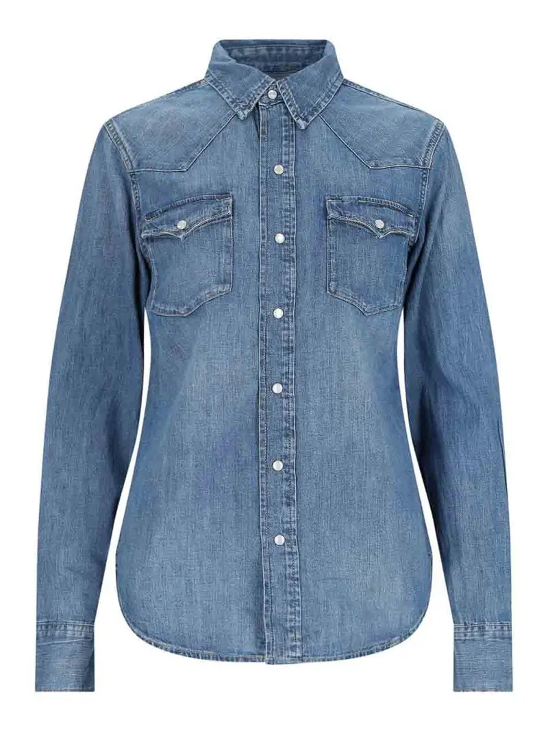 Camicia In Denim Blu