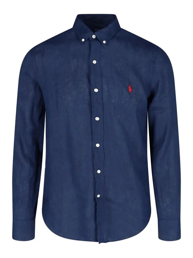 Camicia Logo Blu