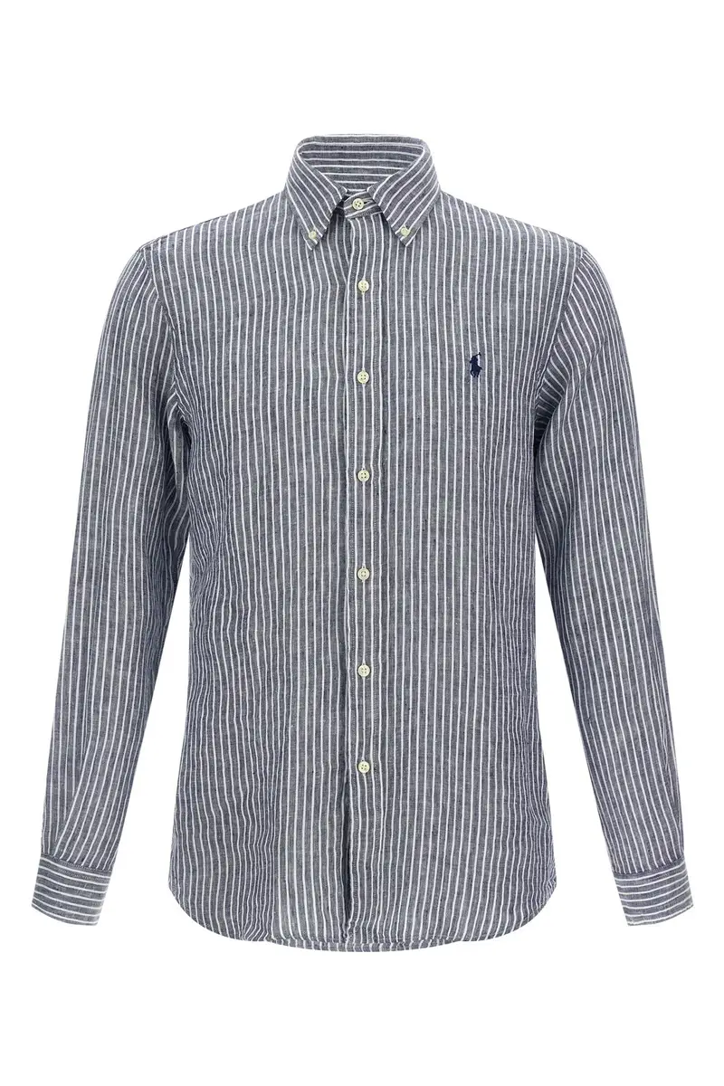 Camicia Righe Blu