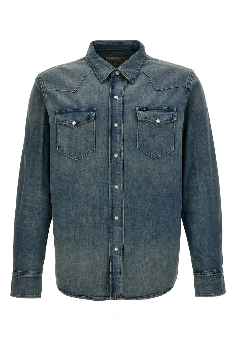 Camicia 'Texana' Azzurro