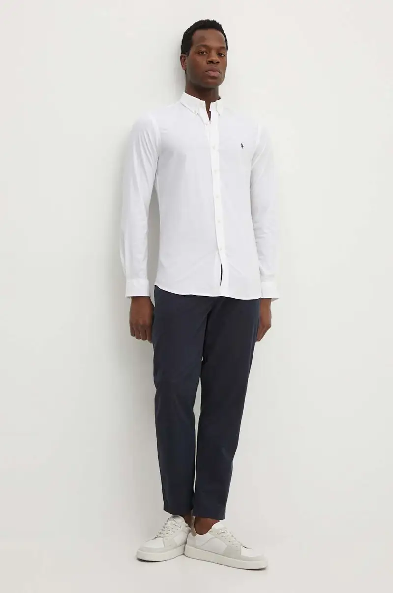 camicia uomo colore bianco miniatura 3