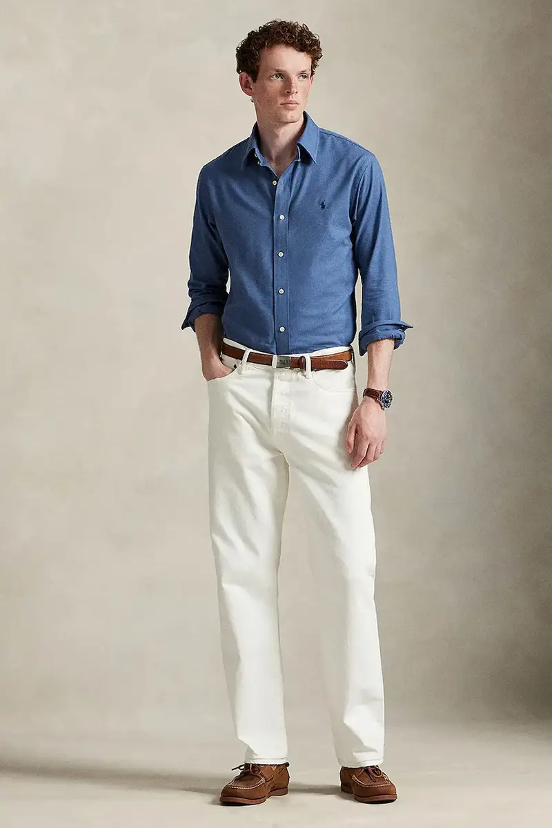 camicia uomo colore blu 710974540 miniatura 3