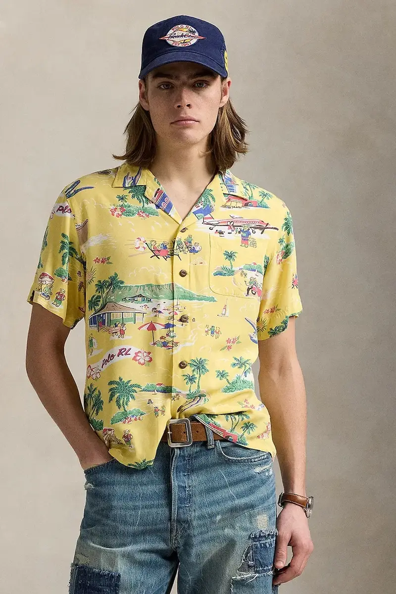 camicia uomo colore giallo 710964796