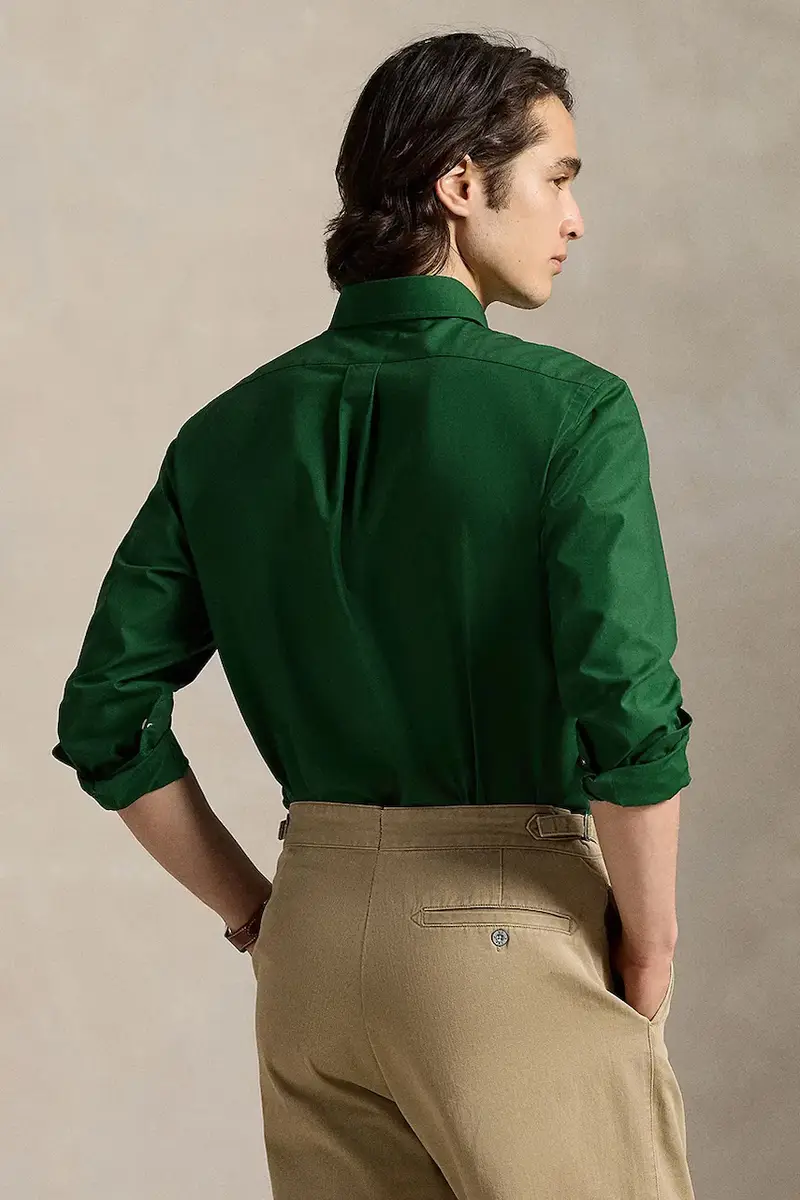 camicia uomo colore rosa 710929349 Verde miniatura 2