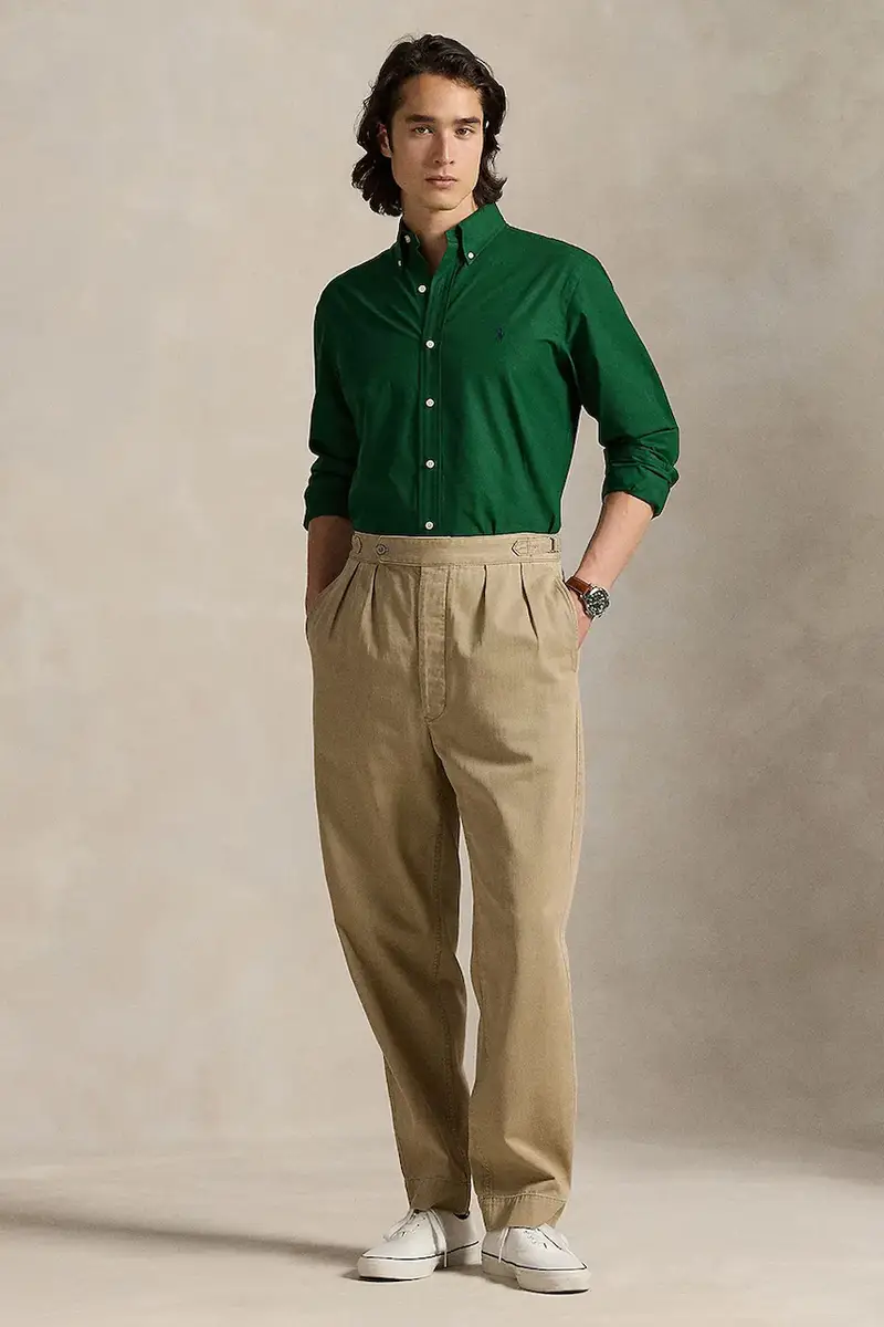 camicia uomo colore rosa 710929349 Verde miniatura 3