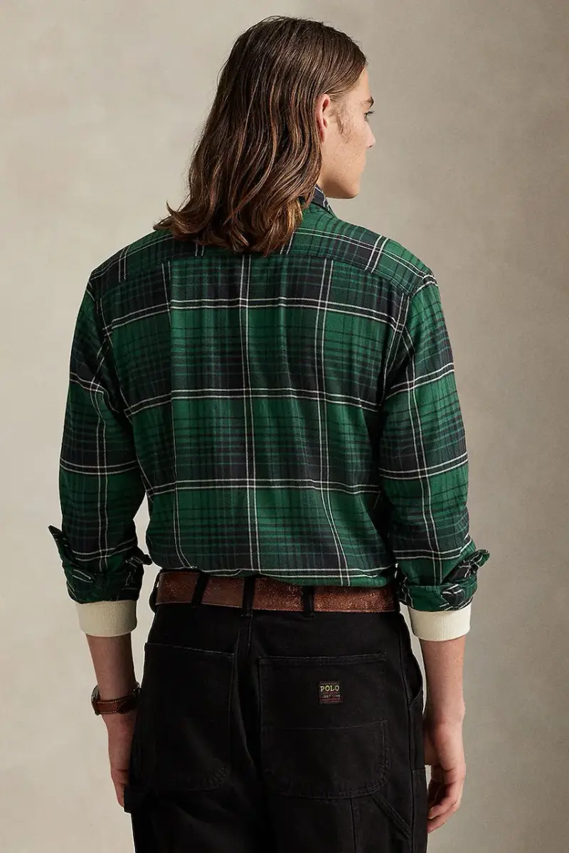 camicia uomo colore verde 710981525 miniatura 2