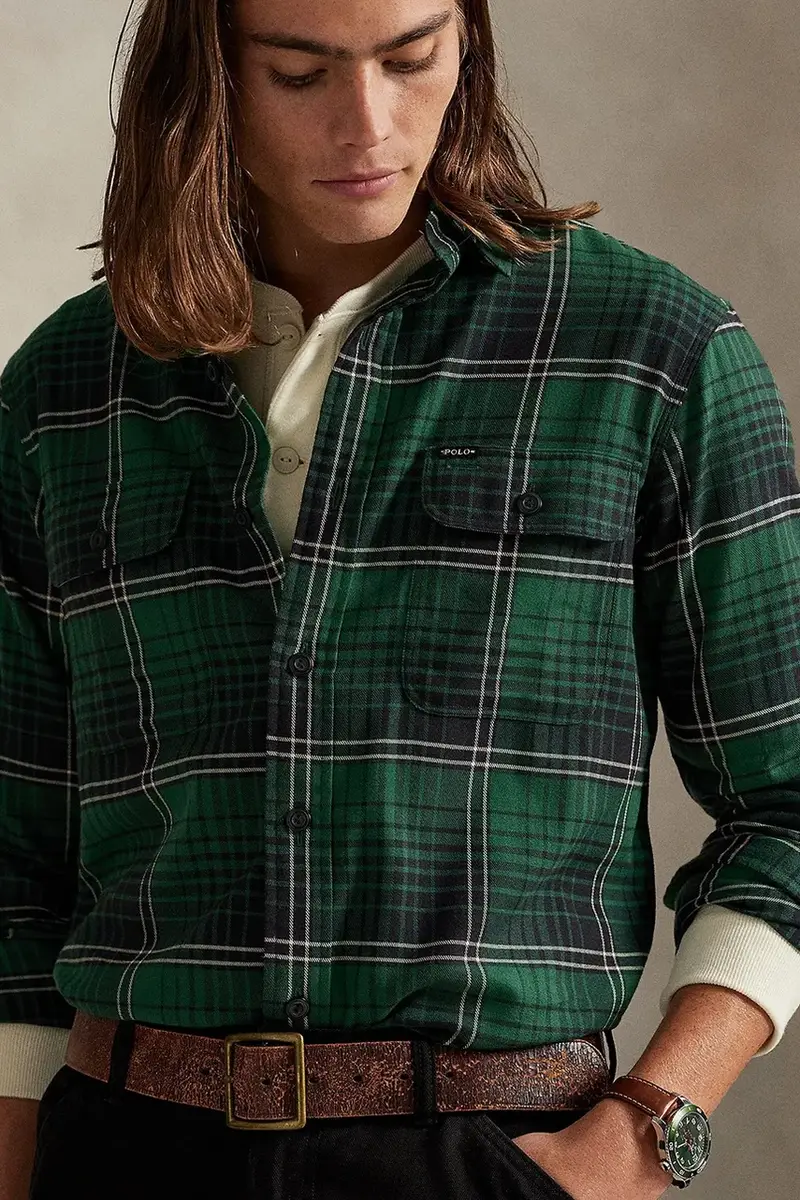 camicia uomo colore verde 710981525 miniatura 4