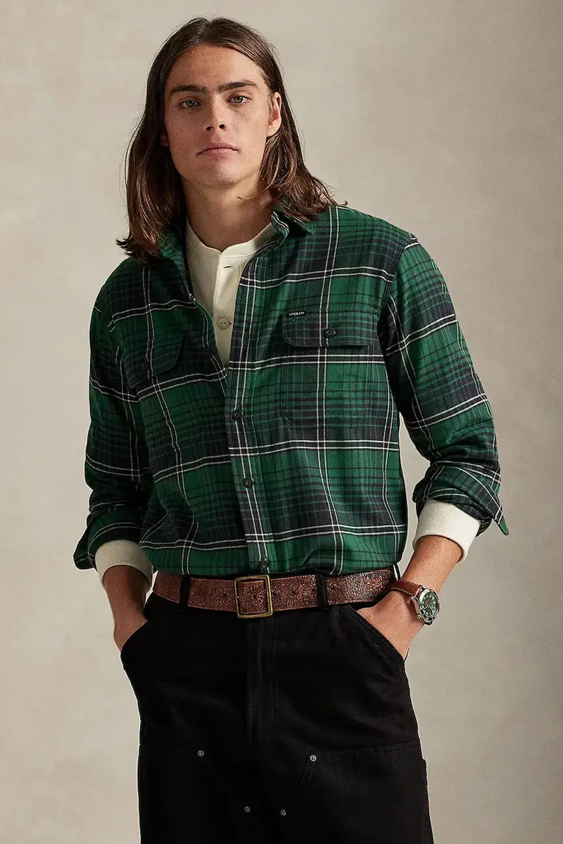 camicia uomo colore verde 710981525