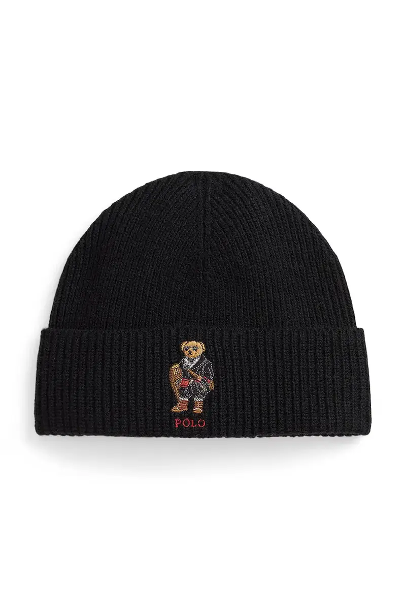 cappello con lana colore nero 449P02041