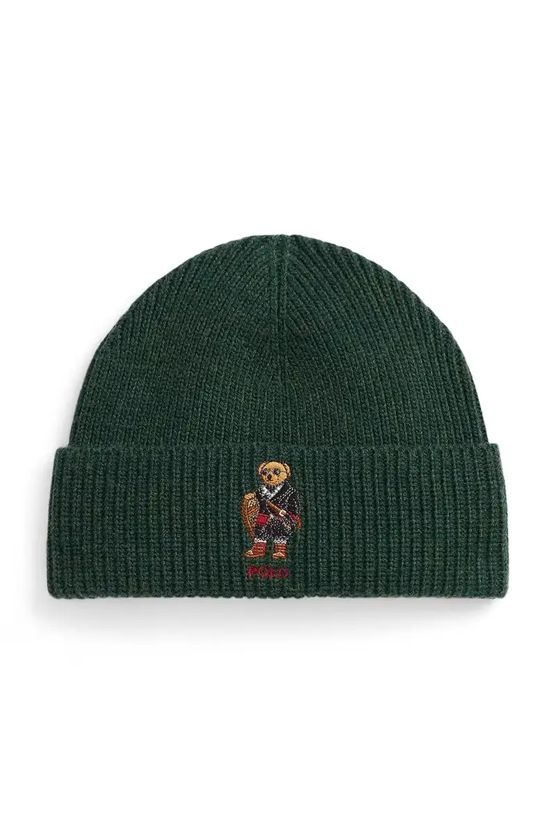 cappello con lana colore verde 449P02041