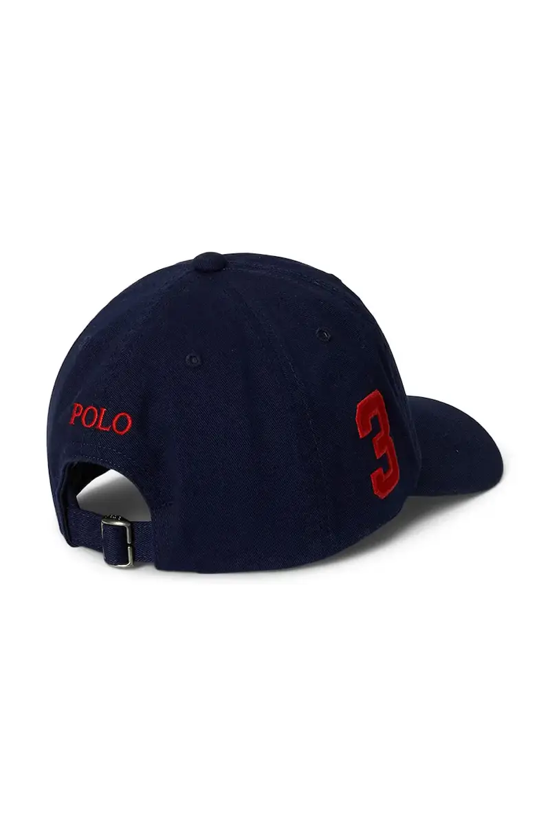 cappello con visiera in cotone bambini Blu navy miniatura 2
