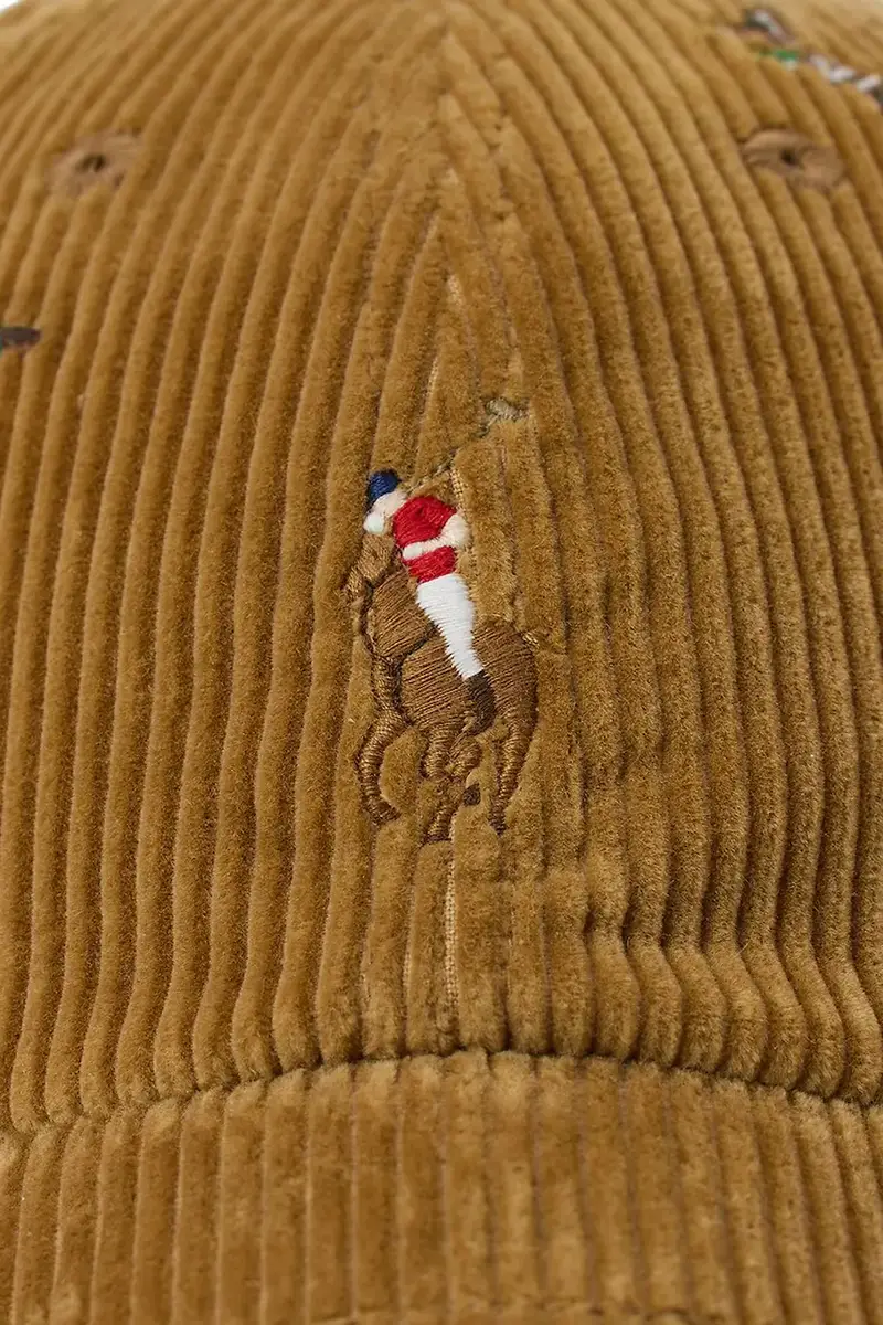 cappello con visiera in velluto a coste colore beige 710979195 miniatura 3