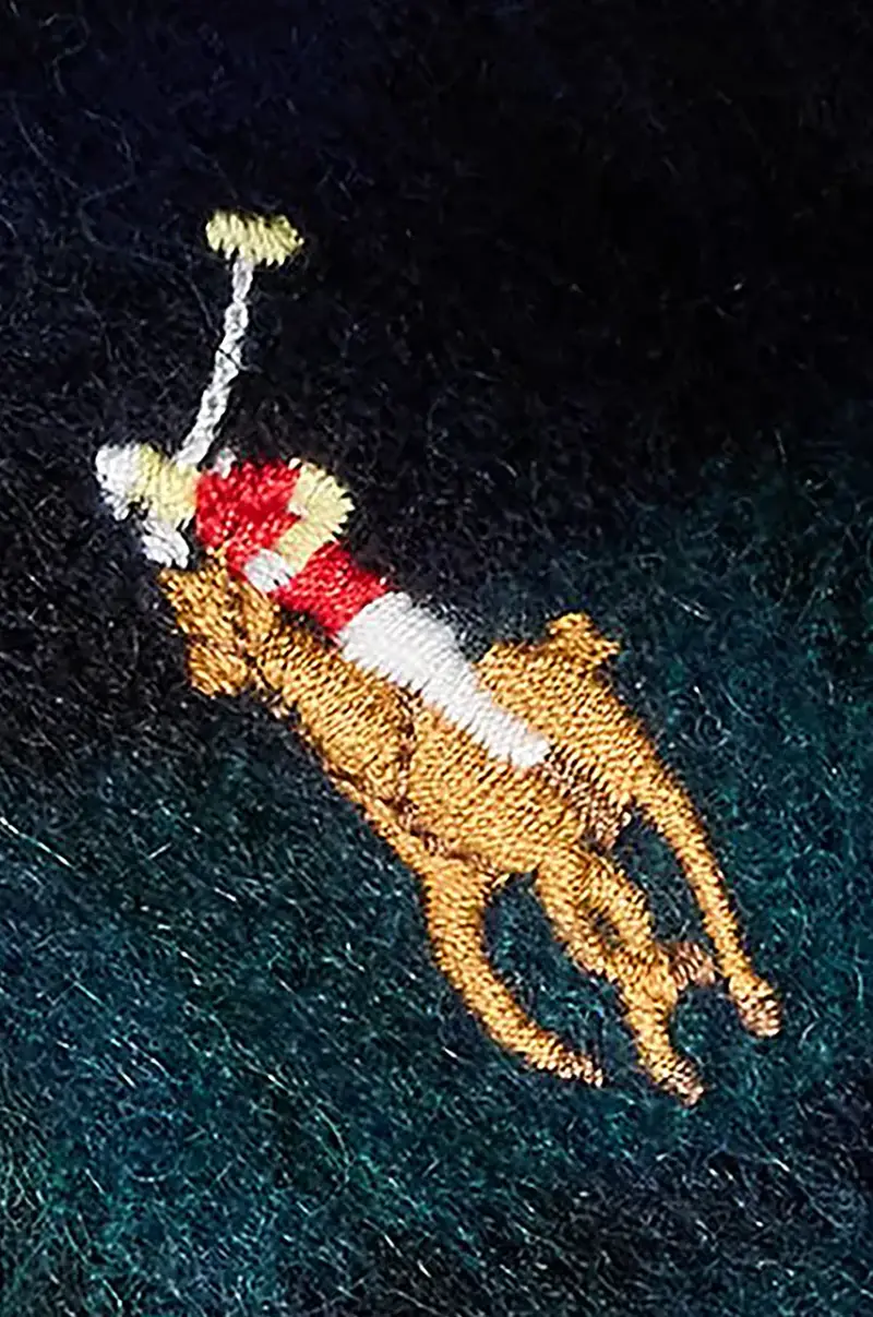 cappello e sciarpa di lana colore blu navy 449959530 miniatura 3