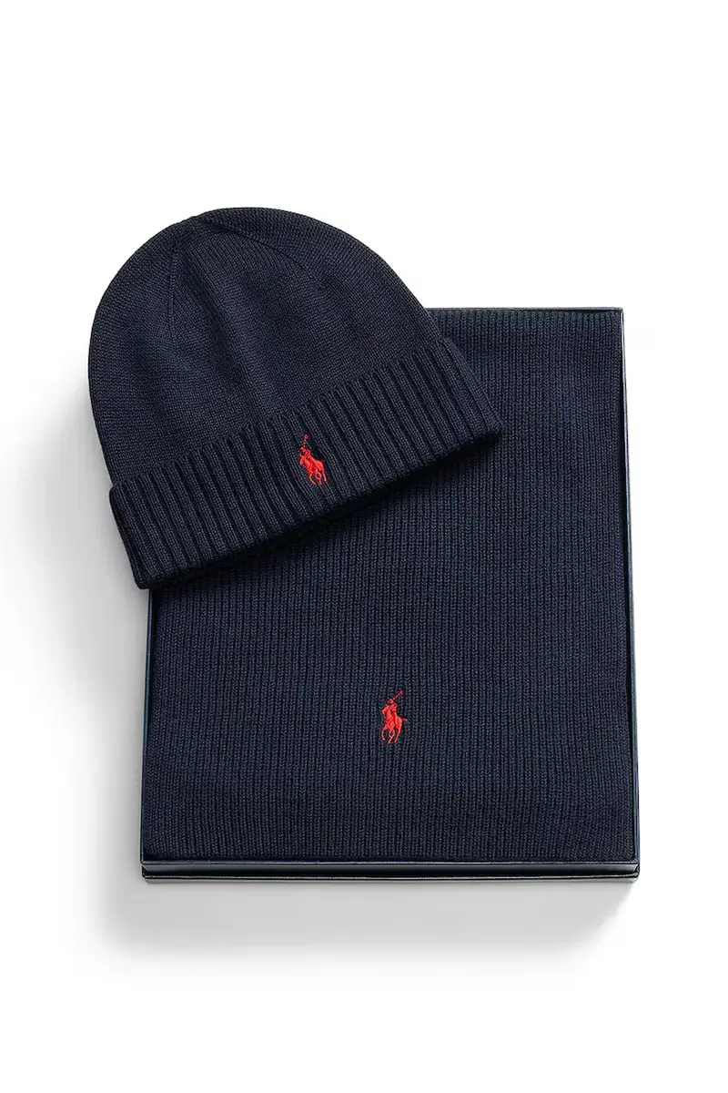 cappello e sciarpa di lana colore nero 710951146 Marrone miniatura 2