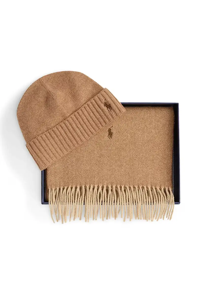 cappello e sciarpa di lana colore verde 449959529 miniatura 2