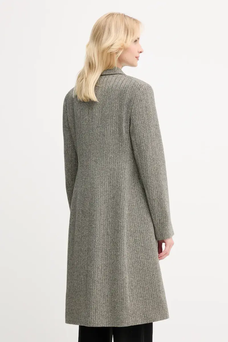 cappotto in lana colore nero 211966522 Beige miniatura 3