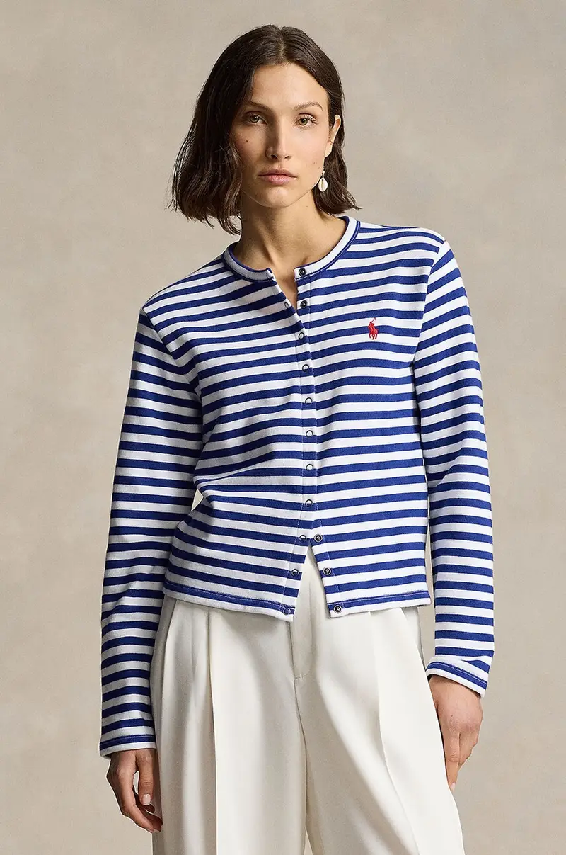 Polo Ralph Lauren Cardigan Donna Blu 2245683