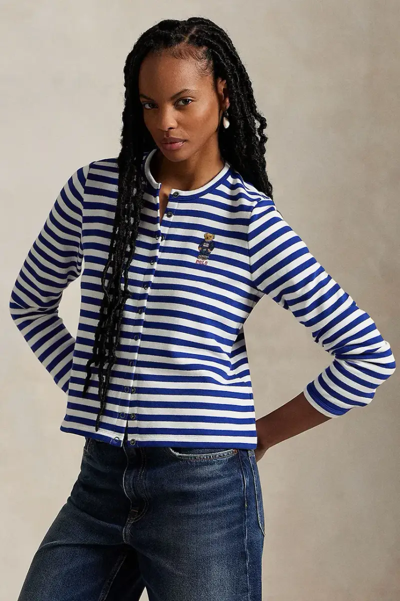 Polo Ralph Lauren Cardigan Donna Blu 2808785