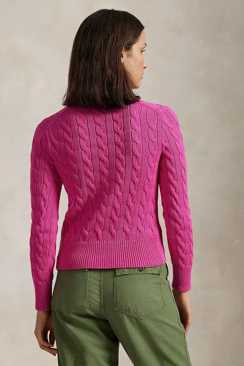 cardigan in cotone colore bianco 211891643 Rosa miniatura 2