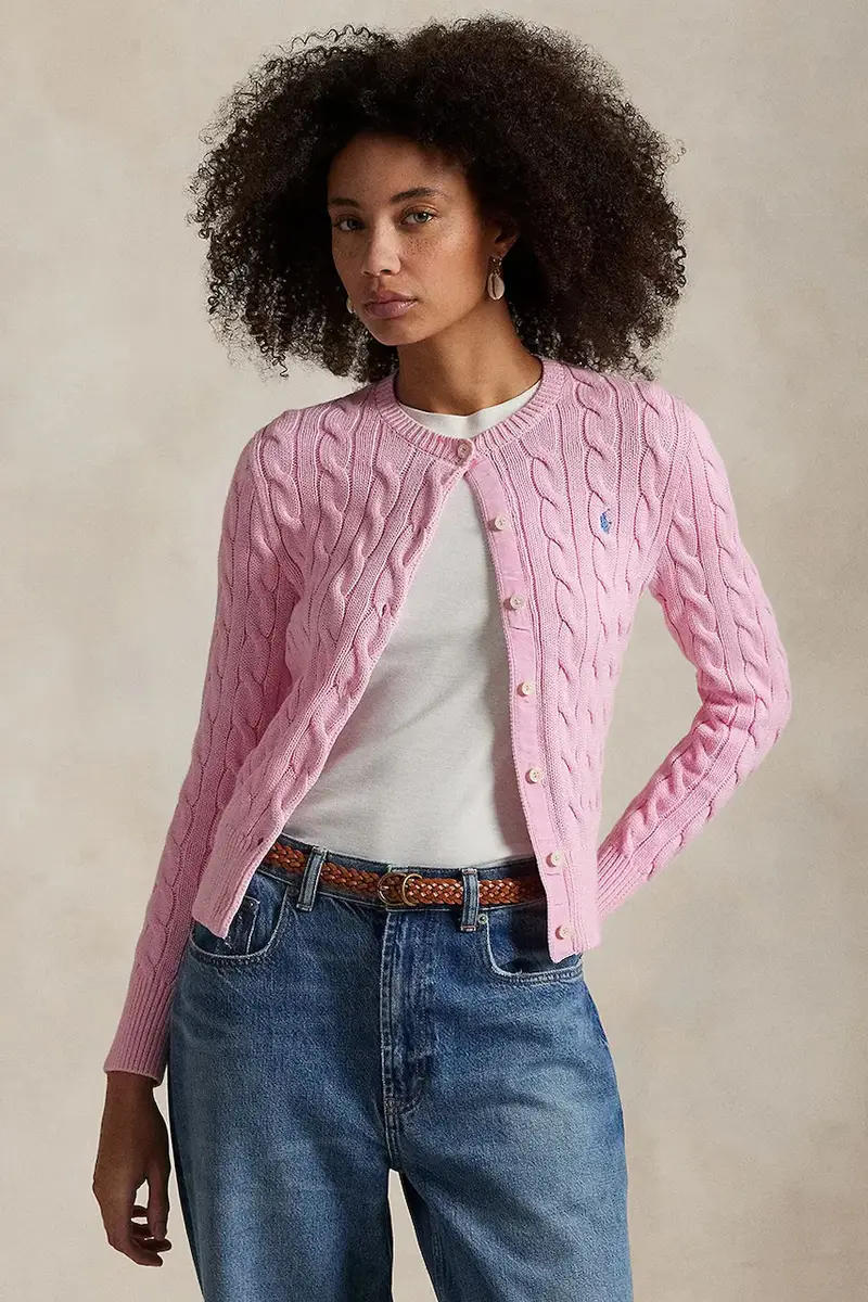 Polo Ralph Lauren Cardigan Donna Rosa 3906094