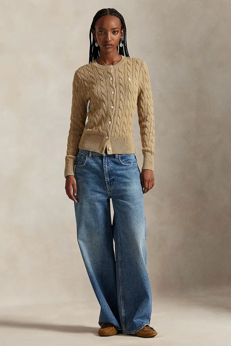 Polo Ralph Lauren Cardigan Donna Marrone 3906066 miniatura 3